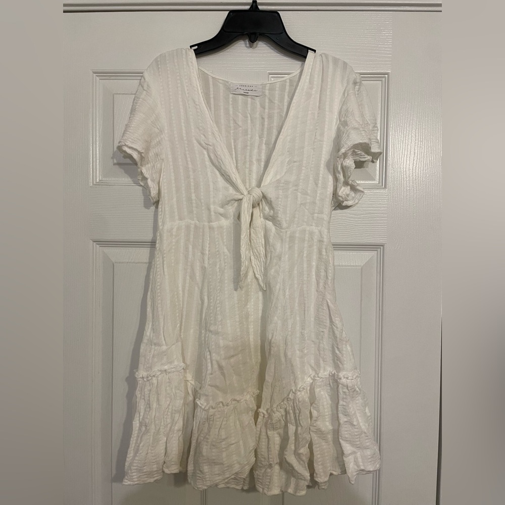 White mini dress